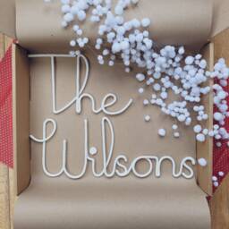 Personalised Family Name Sign/ Christmas Gift/ Wall Hanging/ Home Decor/ House Plaque/ Wedding New - thumbnail 2