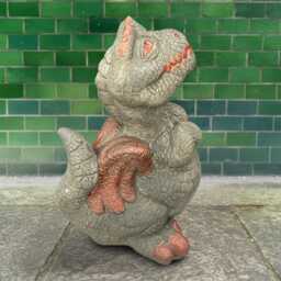 Concrete Massive Dragon Figurine Stone Statue Front Door Garden Sculpture Lawn Ornament Yard Decor Art Cement Handmade Gift - thumbnail 3