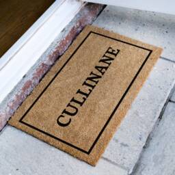 Custom Family Name Doormat, Personalized Home Door Mat - Customized Outdoor Rug New Gift Realtor Housewarming - thumbnail 2