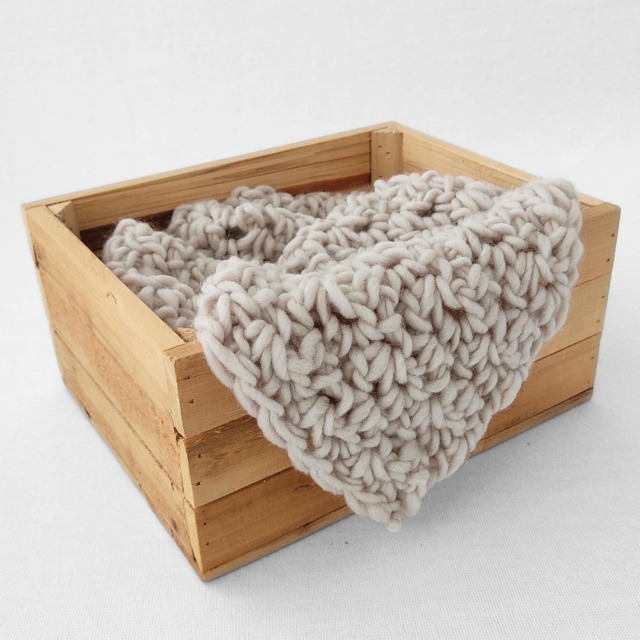 Newborn Wool Posing Layer For Photography - Basket Stuffer, Bowl Prop Blanket - image 1