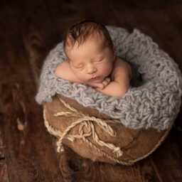 Beige Newborn Layering Blanket For Photography, Baby Textured - 100% Wool Photo Prop - thumbnail 4