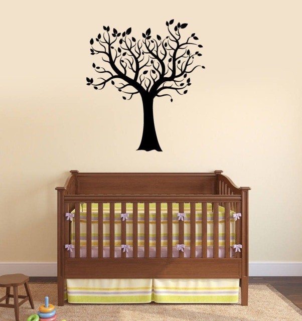 Beautiful Tree Vinyl Wall Decal Leaves Home Decorating Room Interior Stickers Mural - #2686Di - image 1