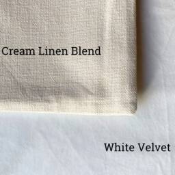 Personalised Cushion Mr & Mrs, & Etc./Wedding Cover Only Or With Insert 40cm X Cream Linen White Velvet - thumbnail 3