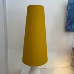 50cm Extra Tall Conical Lampshade - Handmade Fabric Floor Lamp Shade Made in Britain - thumbnail 3