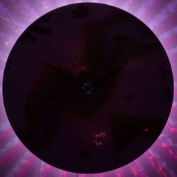 Large Wall Clock With Modern Lighting, Glass Clocks For Wall, Circular Art Lights, Resin Kitchen Or Office - thumbnail 3
