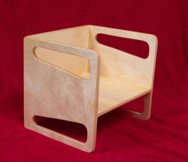 Montessori Large Cube Chair Or Table For Infant Toddler Preschool Kids - image 1