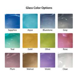 Bluestone Glass Pendant Light - Handblown Stella Globe - Artisan Kitchen & Living Room Lighting - thumbnail 4