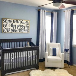 Custom Striped Curtains Color Blocked Home Decor - thumbnail 2