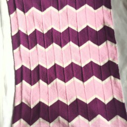 stripey Knitted Baby Blanket - thumbnail 3