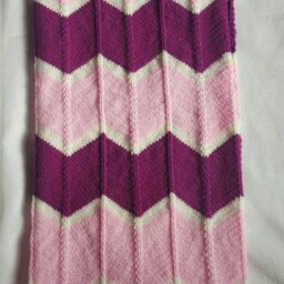 stripey Knitted Baby Blanket - thumbnail 4