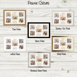80Th Photo Frame Word Birthday Special Gift 5Sqbox-972D By Photos in A Word - thumbnail 2