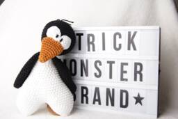 Crocheted Music Box Penguin - thumbnail 1