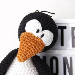 Crocheted Music Box Penguin - thumbnail 2