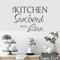 This Kitchen Is Seasoned With Love -Vinyl Wall Decal - Quotes - Home Decor - Gift For Mom - New House - thumbnail 3