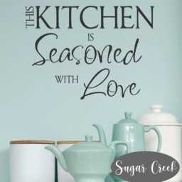 This Kitchen Is Seasoned With Love -Vinyl Wall Decal - Quotes - Home Decor - Gift For Mom - New House - thumbnail 2