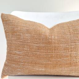 Brown Tribal Hemp Hand Woven Natural Dye Color Pillow Cover - thumbnail 2