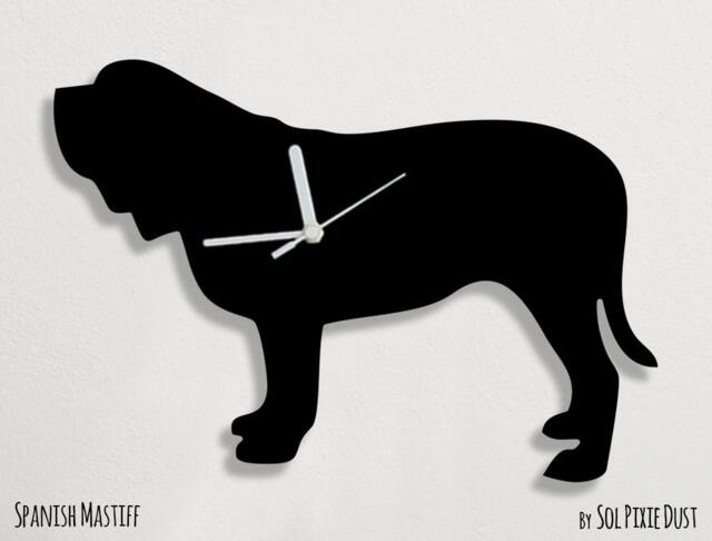 Spanish Mastiff Dog - Wall Clock Silhouette - image 1
