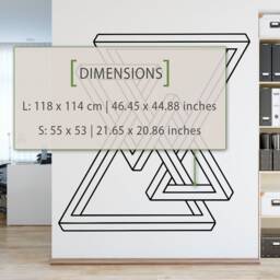 Geometric Triangle Wall Decal Modern Office Decor - thumbnail 3