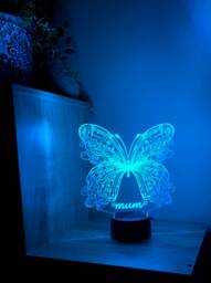 Butterflies 3D Smart App Control Night Light Bluetooth, Music, 7&16M Colour Mobile App , Gift Led Lamp