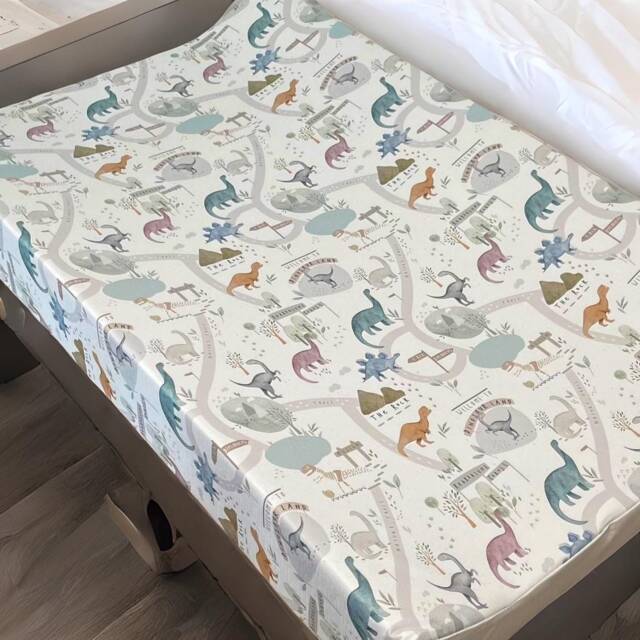 Dinosaur Wedge Baby Changing Mat, Anti-Roll Changing Mat, Dinosaur Anti Roll Baby Wedge Changing - image 1
