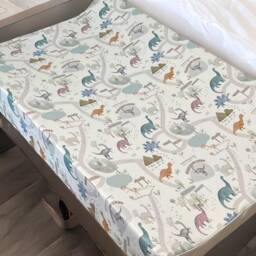 Dinosaur Wedge Baby Changing Mat, Anti-Roll Changing Mat, Dinosaur Anti Roll Baby Wedge Changing - thumbnail 1