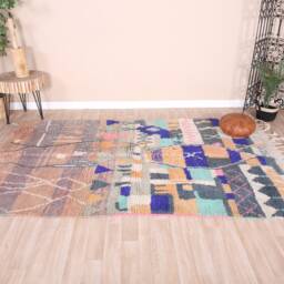 Vintage Boujaad Rug, Authentic Moroccan Rug 5x8 Ft - thumbnail 2