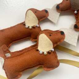 Dachshund Garland Decor Gift For Lover Doxie Weenie Dog Sausage Christmas - thumbnail 2