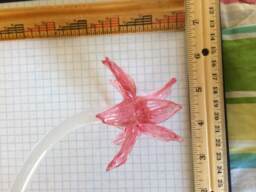 Flowers Or Rosette , Spare Parts For Chandeliers By Venini, Mazzega, Artemide, Vistosi, With Broken Pieces, in Murano Glass, Pink Rose Color