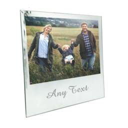 Personalized Photo Frames For Her New Parents Couples Family Custom 5x7 Glass Album Baby Women Wife Silver Mirror Frame - thumbnail 1