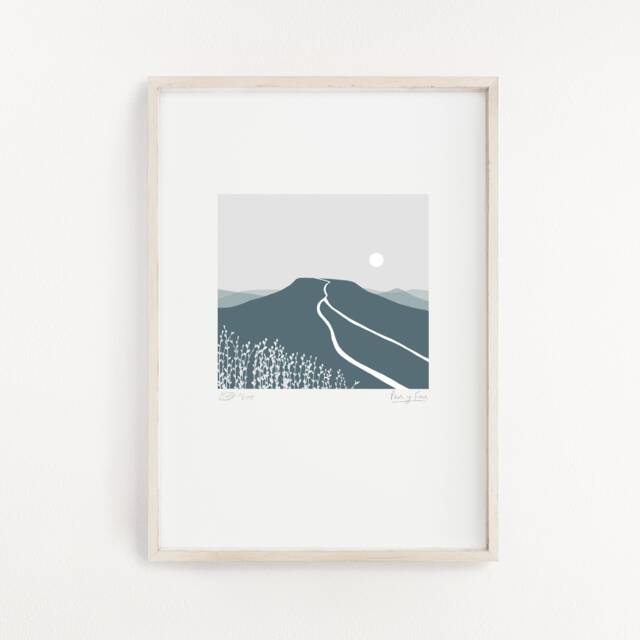 Print Pen Y Fan, Welsh Print, Gifts, Cymraeg, Mountains, Cymru, Aberhonddu, Brecon, Wales, Bannau Brycheiniog