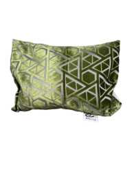 Green Abstract Pattern Cushion, Modern Home Decor - 35x50 cm - thumbnail 1