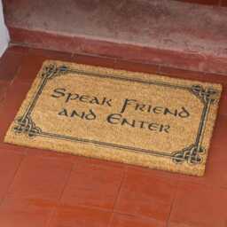 Speak Friend & Enter Brush Doormat Front Door Mat Back Couple's Gift Friends - thumbnail 2