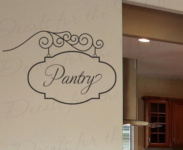 Pantry Sign Wall Decal Large Vinyl Sticker Kitchen Art Graphic Decor Mural Decoration G33 - image 1