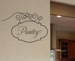 Pantry Sign Wall Decal Large Vinyl Sticker Kitchen Art Graphic Decor Mural Decoration G33 - thumbnail 1