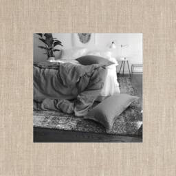 Natural Beauty Beige Linen Duvet Cover - Solid No Dye 100% Fabric Modern Bedding Made To Order in The Usa - thumbnail 1