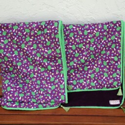 Purple Velvet Blanket, Throw Blanket Fairy, Girls Neon Green Bedroom Decorating, Fairies Room Theme - thumbnail 2