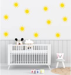 Sale Sun Wall Decals - Set Of 10 Vinyl Stickers - thumbnail 1