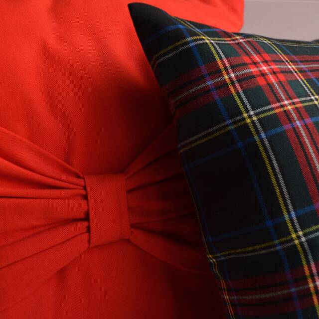Red Bow Pillow, Valentine's Day, Day, Throw Decorative Valentine Gift, Christmast Pillow - image 1