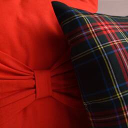 Red Bow Pillow, Valentine's Day, Day, Throw Decorative Valentine Gift, Christmast Pillow - thumbnail 1