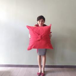 Red Bow Pillow, Valentine's Day, Day, Throw Decorative Valentine Gift, Christmast Pillow - thumbnail 4