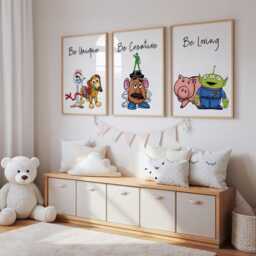 Toy-Inspired Affirmation Wall Art - Kids Room Prints, Set Of 6 - Printed Or Framed - thumbnail 3