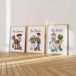 Toy-Inspired Affirmation Wall Art - Kids Room Prints, Set Of 6 - Printed Or Framed - thumbnail 2