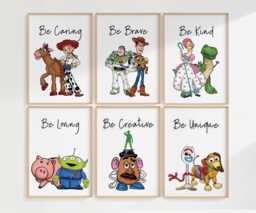 Toy-Inspired Affirmation Wall Art - Kids Room Prints, Set Of 6 - Printed Or Framed - thumbnail 1