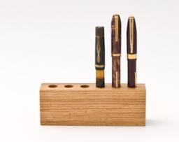 Wood Pen Holder Fountain Desk Organizer Lord James