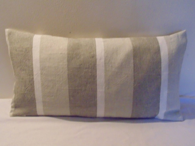 Designers Guild Brera Striscia Natural 100% Linen Cushion Cover - image 1