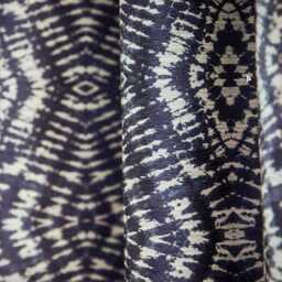 Scion Kazue Ink Roman Blind - Navy Blue Geometric Made To Measure - thumbnail 3