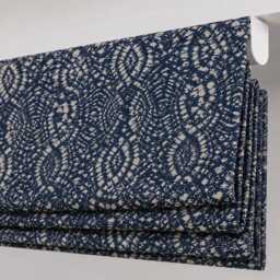 Scion Kazue Ink Roman Blind - Navy Blue Geometric Made To Measure - thumbnail 2