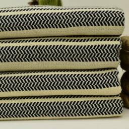 Turkish Towel 40x70 Black Cotton Soft Handmade Bath Home Decor Wedding Yrm-Hasr - thumbnail 2