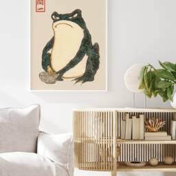 Matsumoto Hoji Art Print, Japanese Frog Poster, Frog, Animal Funny Gift - thumbnail 3