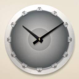 Brushed Aluminum Round Music Wall Clock, Symbols Gift For Musician, Teacher, Gift, Metal, Decoration - thumbnail 4